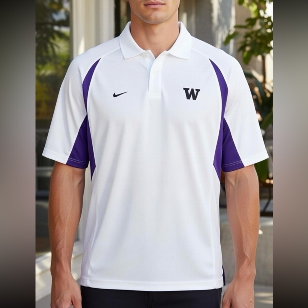 Nike University of Washington Huskies Oversized Men’s Polo